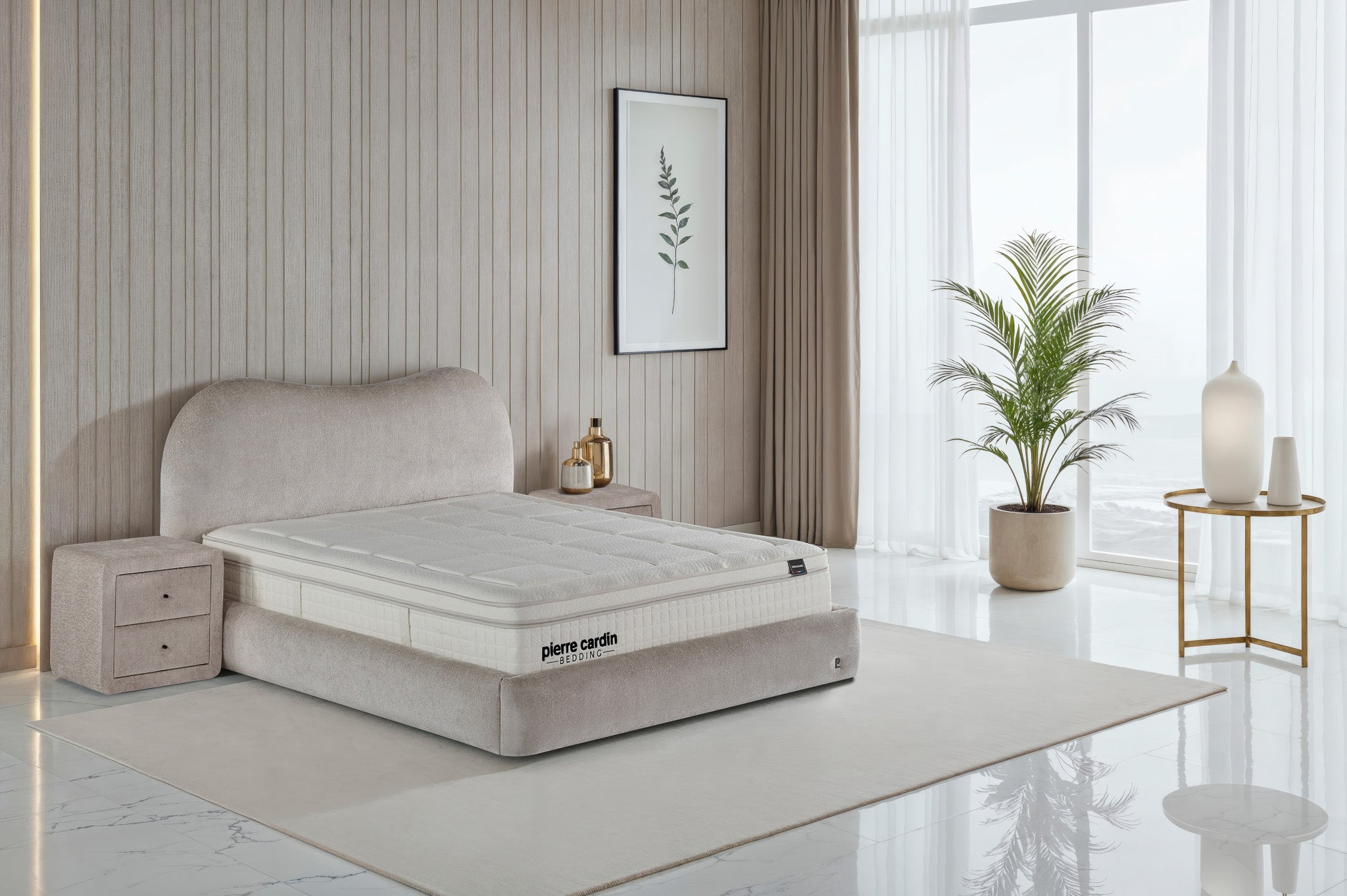 Lune Yatak Baza Başlık Set