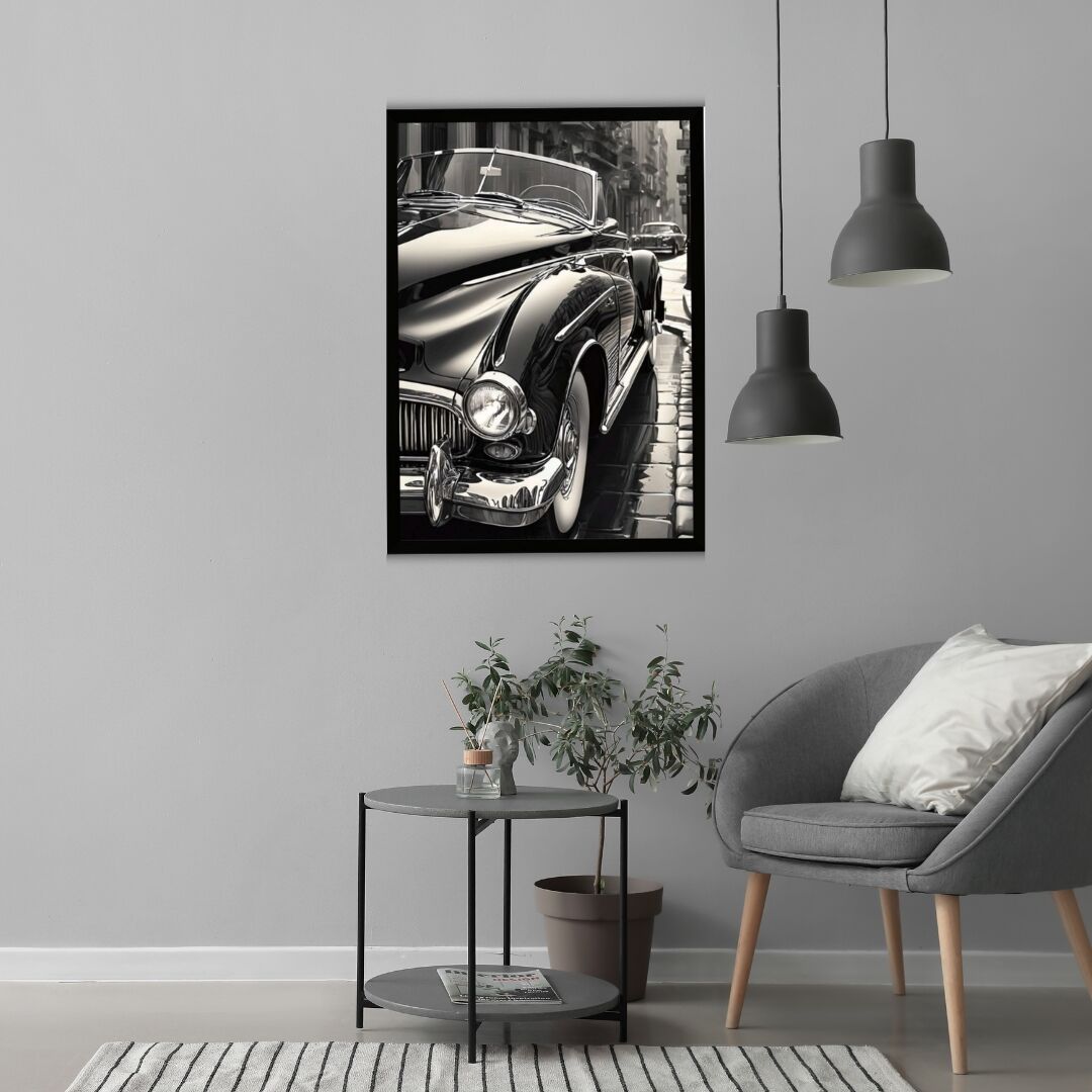 UV Klasik Araba Tablo 60x80cm