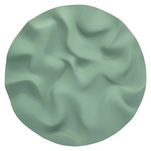 Yuvarlak Dalga Yeşil Tablo 60cm